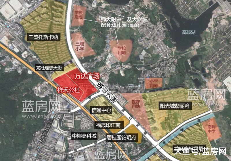 福州第三座万达广场效果图曝光 高新区将添12.6万方综合体