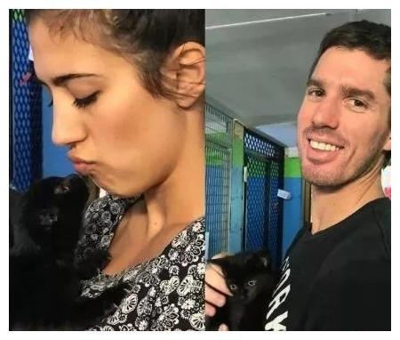 被人装箱子丢路边的猫咪, 它去海里泡了个澡, 上岸后都有粉丝团了