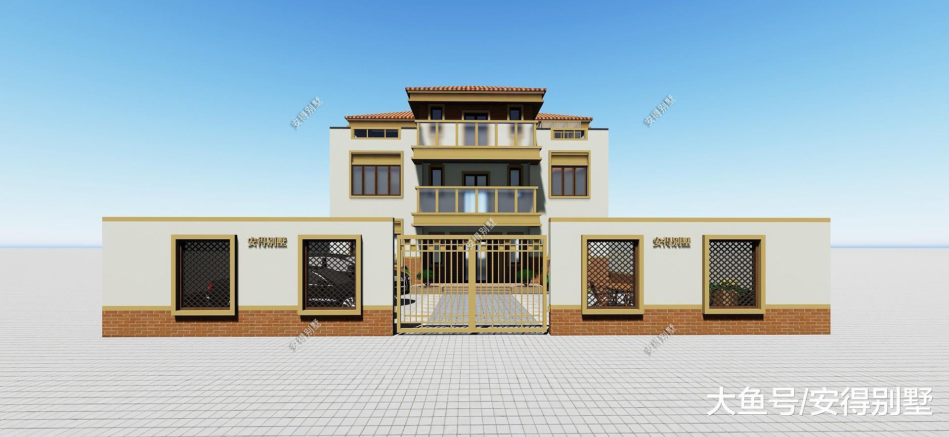 农村自建8套精品别墅设计图纸, 有中式欧式现代的, 有楼中楼大露台带车库的