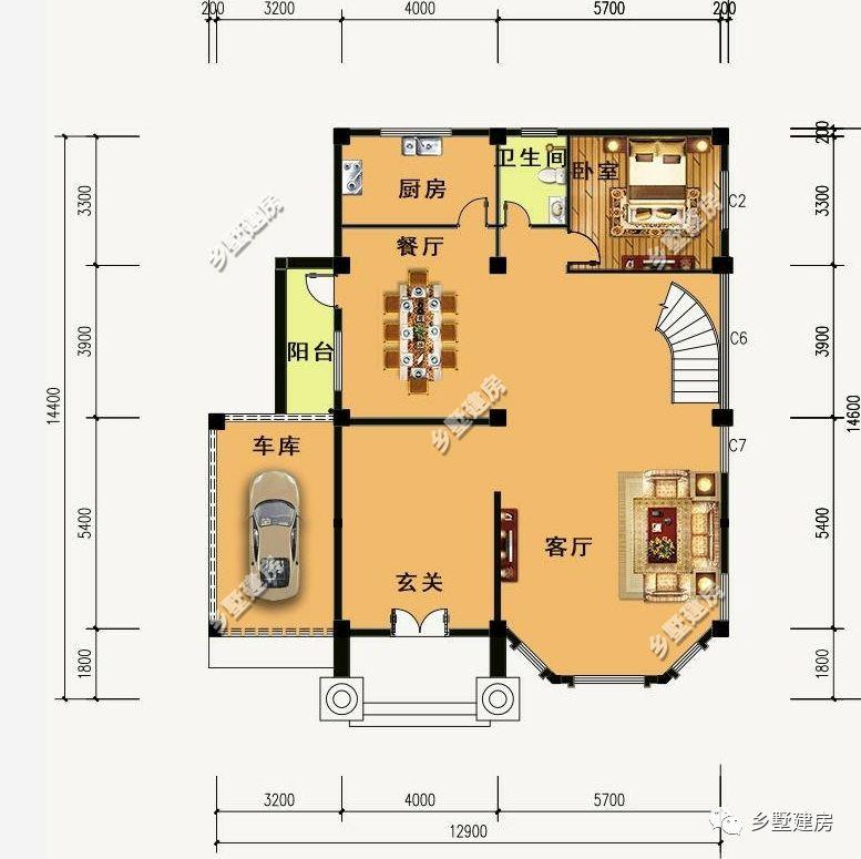 农村自建房什么样? 大飘窗+大阳台, 温馨又舒适! 赶紧带回家!