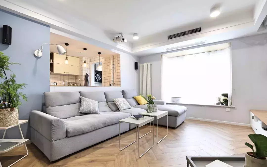 82平的小户型二居室, 爱的就是这个沙发背景墙