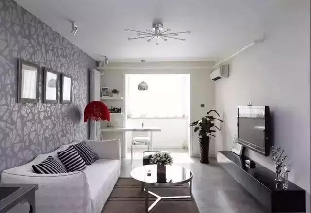 客厅就算没有阳台, 也能做得好看又实用!