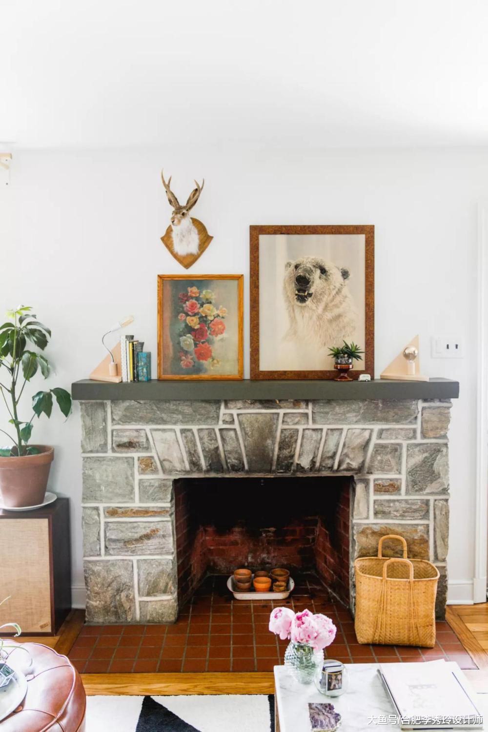 合肥小夫妻127㎡新房, 装修具有复古美感, 砖砌出来的壁炉, 好有创意!