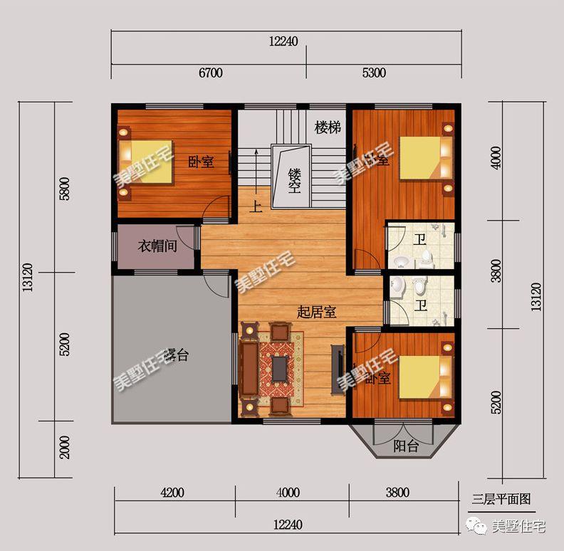 6套带堂屋农村别墅户型, 专为农村生活习惯而设计, 拿走不谢