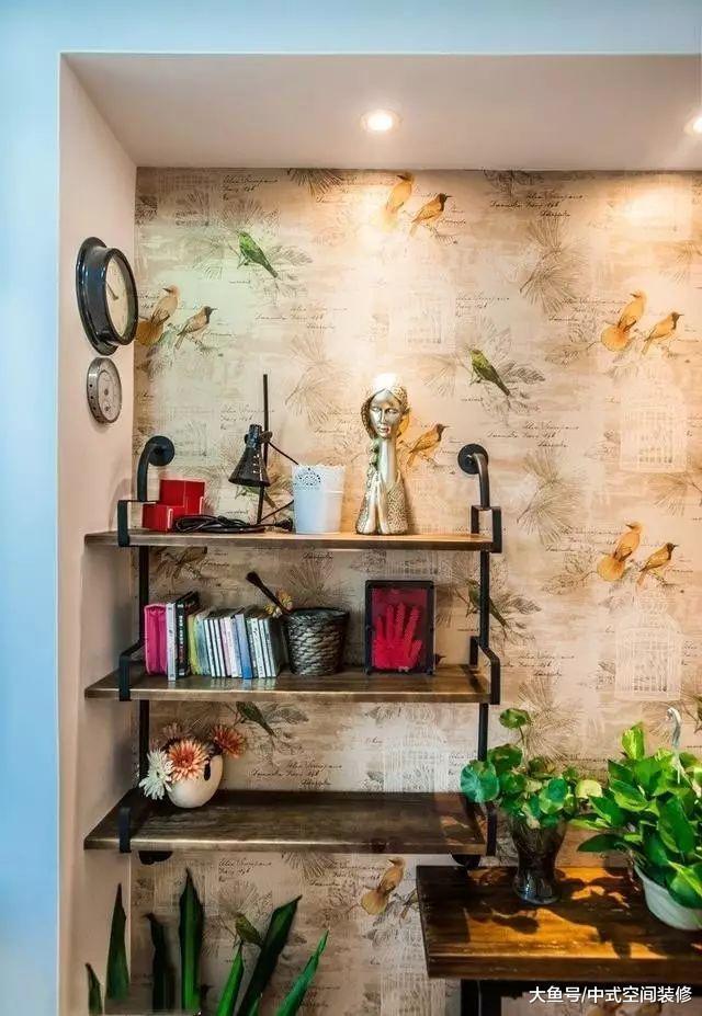 73平一家三口的幸福居家 朋友看了都说背景墙做得实在太好看了