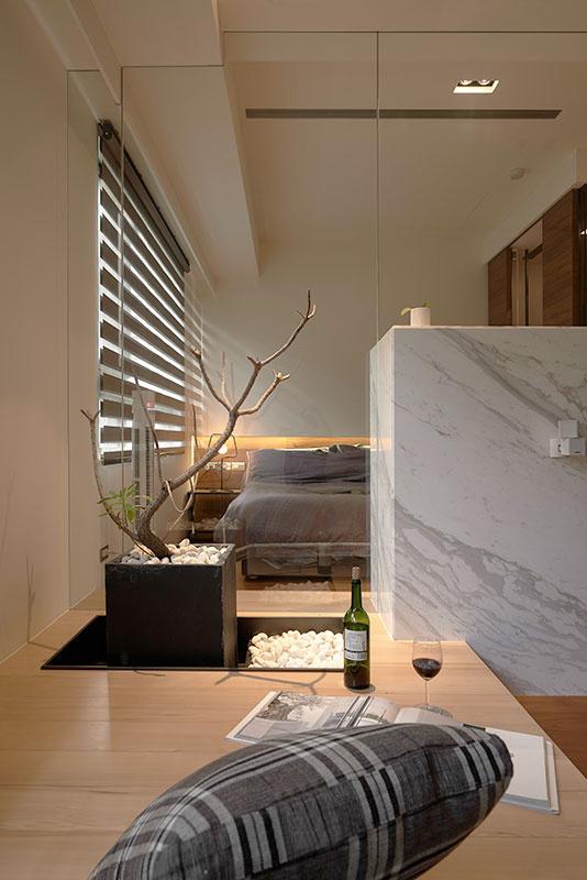 現代風的日式格調，日式的風格總是清爽中帶著禪意