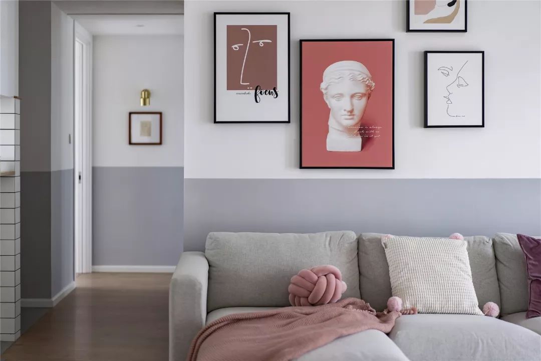 105㎡现代简约，低饱和度的色调，淡雅舒适的家