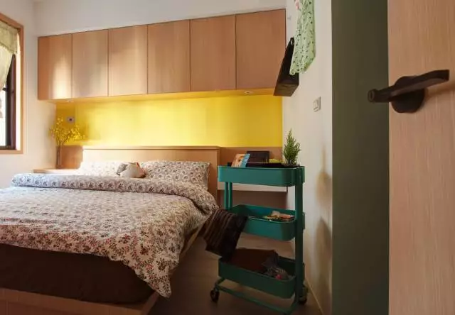 66㎡两室除了有黑板墙的儿童房，还有宽敞的衣帽间！