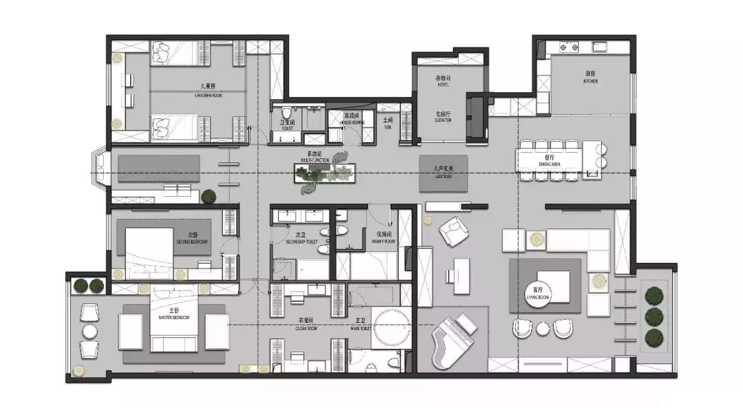 300m2頂級輕奢大平層，黑色演繹的穩重人生