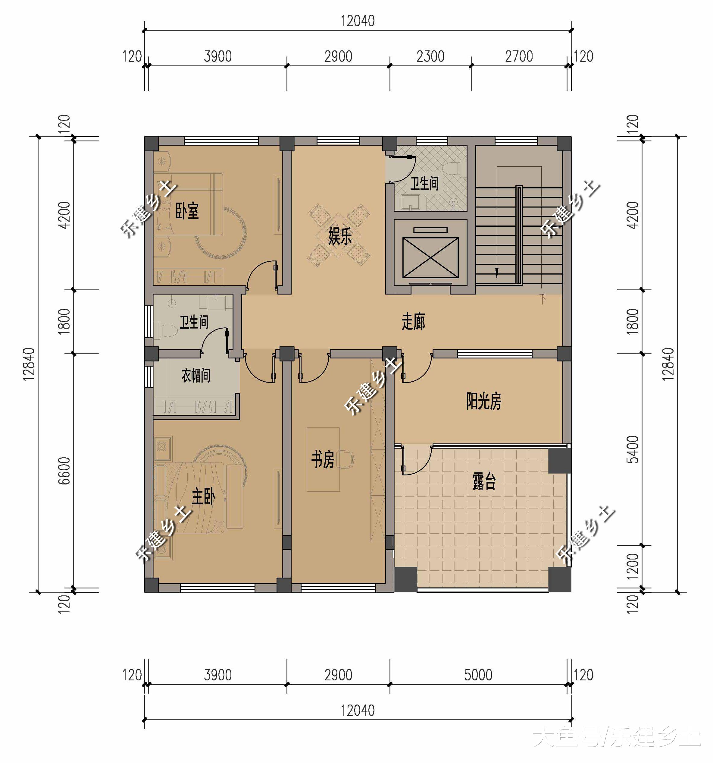 广东佛山三层别墅设计，沉稳大气，方正舒适！