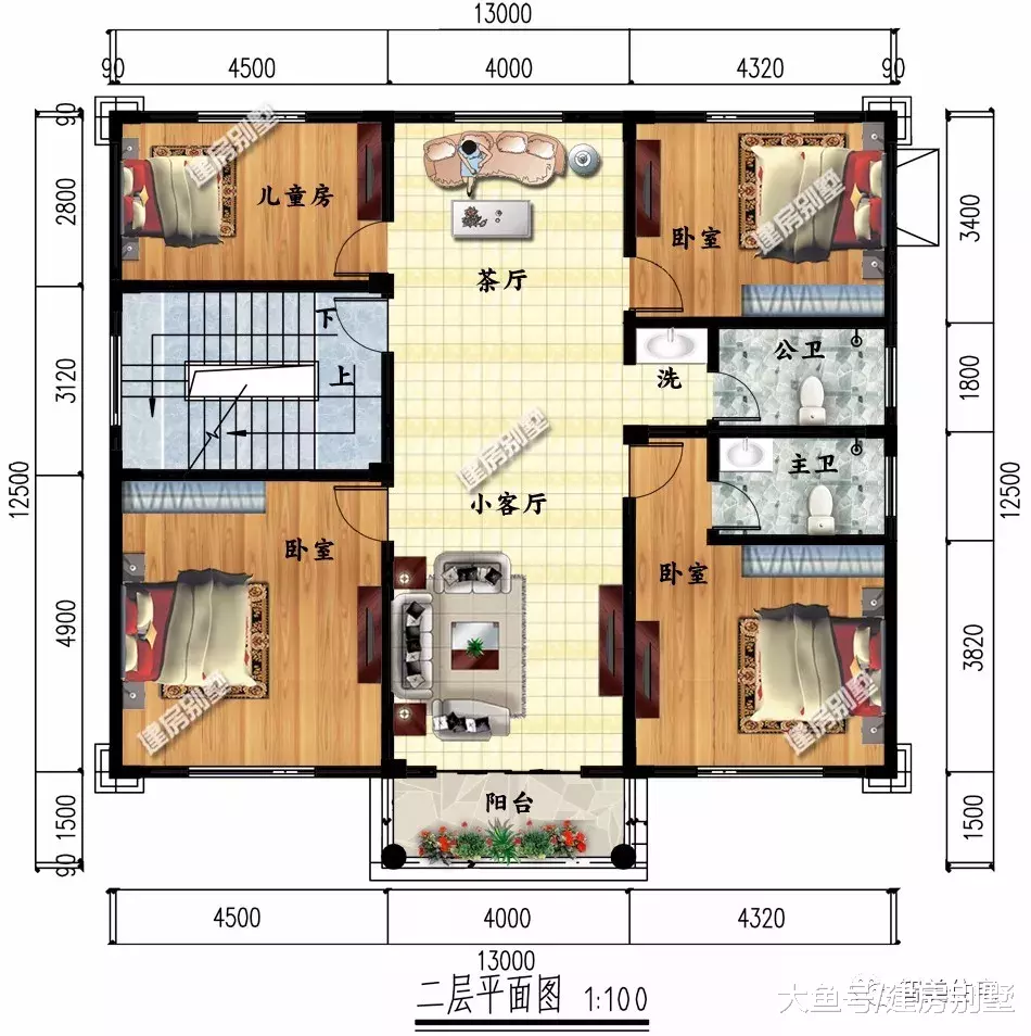 两栋面宽为13米，欧式外观设计的自建房，30-35万左右拿下