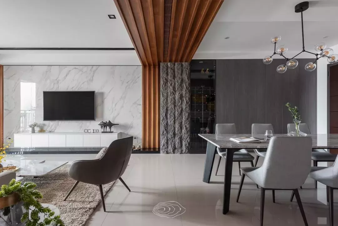 264㎡现代舒适家居, 多元素的设计融合