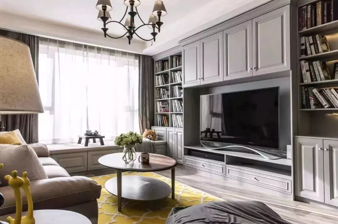 現代美式風的電視背景墻長什么樣？一起來看看吧