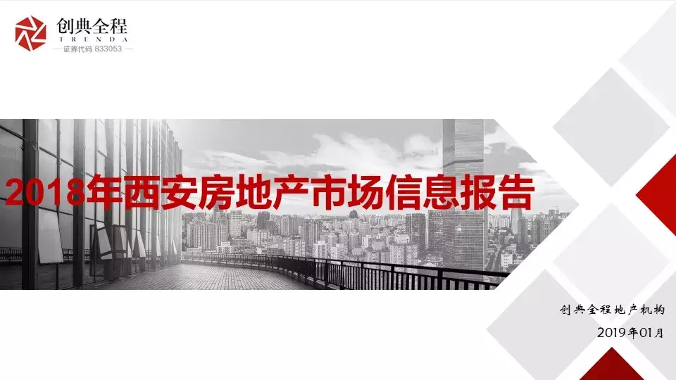 創典年報：2018年西安房地產市場信息報告