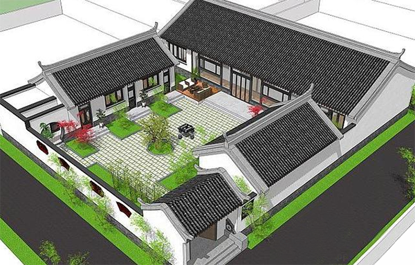 典雅雍容中式三合院, 老少都爱, 传承百年不成问题, 经典养老户型