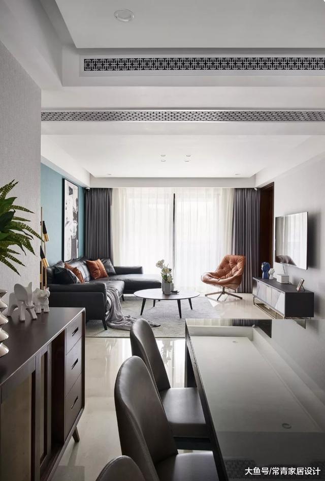 135㎡现代住宅空间，都市人向往的“进可繁华，退可隐逸”的生活