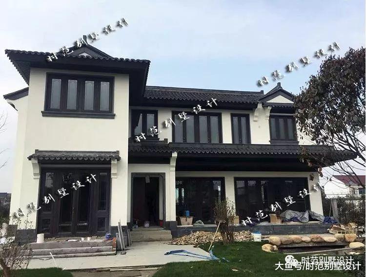 17x12米二层中式别墅，6室3厅带庭院，一廊一檐都是家的模样