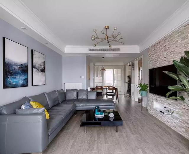 用石膏线装天花，客厅都美爆了！