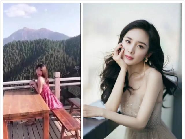 90后乔碧萝当老板，与旗下女艺人拍合照，网友：她站在后面有点吓人