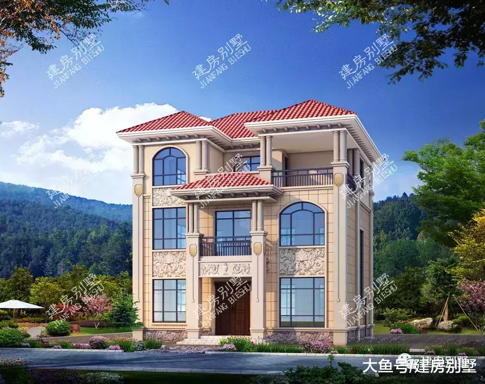 建在浙江農村的兩棟別墅，這樣的戶型，可能你們村也有人建過