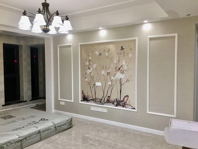 125平的美式新家, 全屋定制花钱省心, 晒晒特别有档次的客厅!