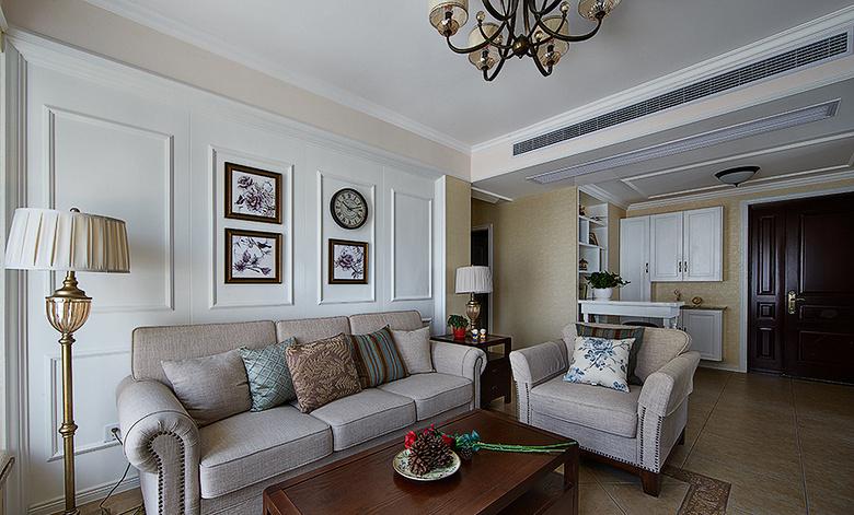 20万装修的130平米简约美式风格三室两厅案例 温馨又舒适让你爱上家