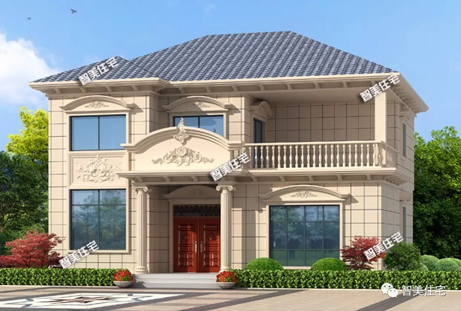 13.3×11.6米二层大气小别墅，精致好看，实用性高