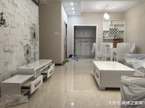 半包3w装修130㎡新房, 爸爸自己贴的瓷砖, 好多人进门就夸