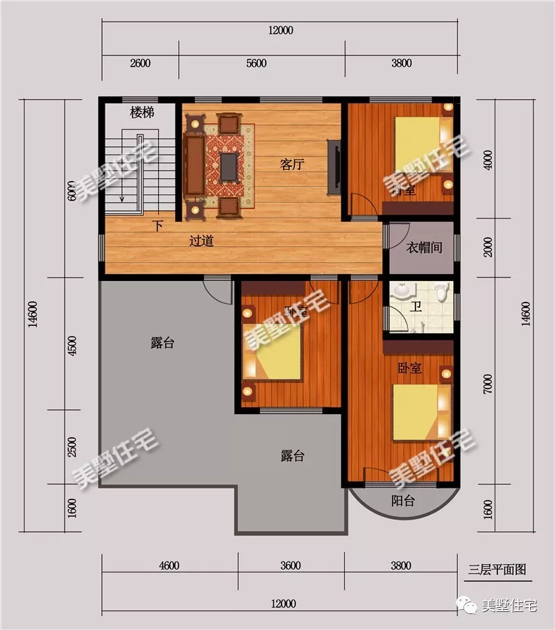 8款面宽12米的农村别墅户型，看过的人都忍不住收藏了，赞！