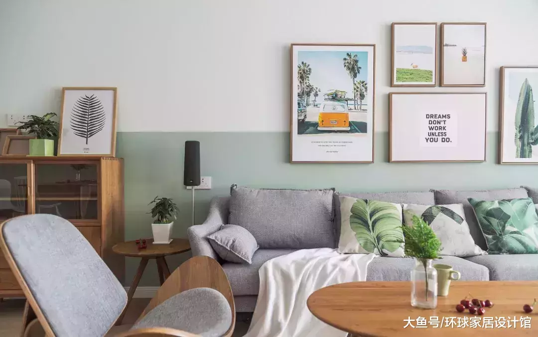 100㎡北欧, 大肆采用宜家家具, 清新实用的小资格调!