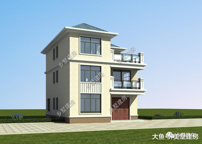 9x12米三层别墅，简约时尚的造型，满足你对家的所有幻想！