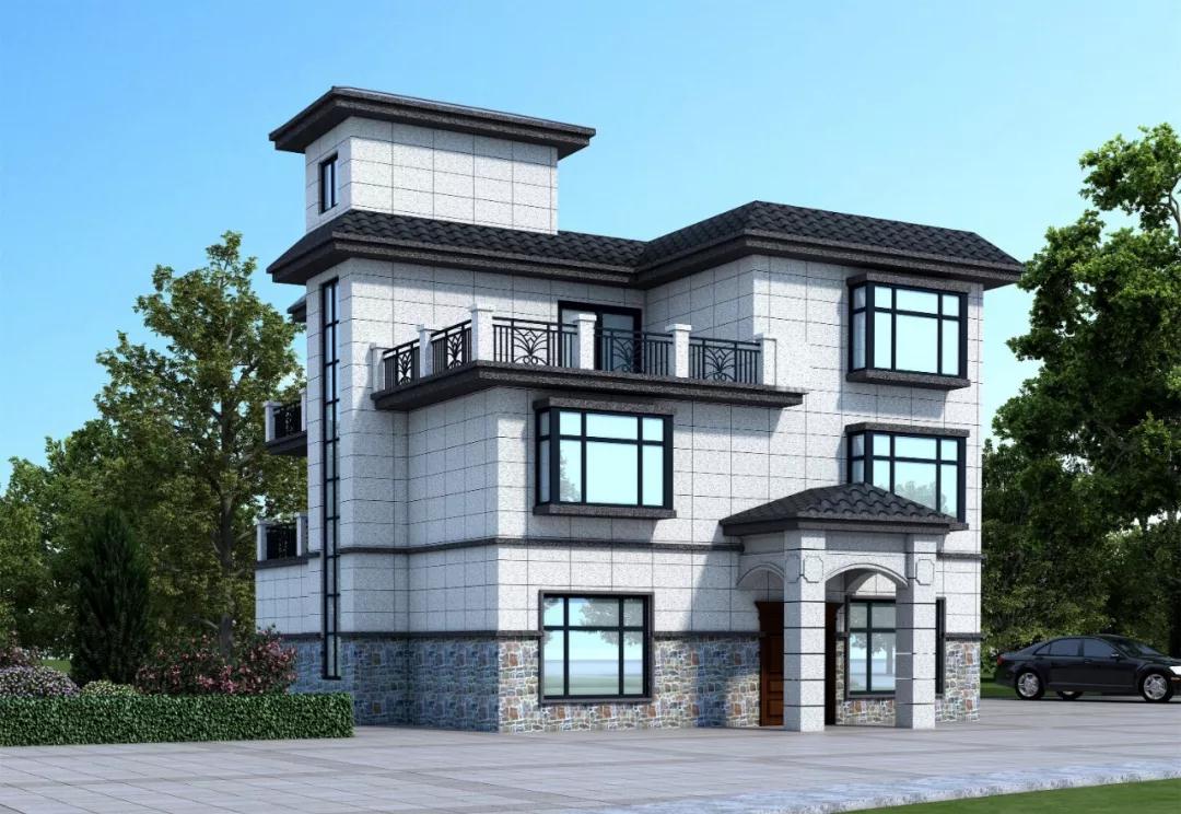 自建别墅做外墙水包砂，颜色应该如何搭配更合理