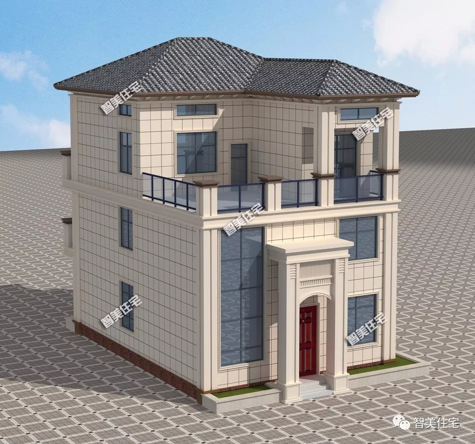 8栋建在江西农村的别墅，欧式VS新中式，美醉了我