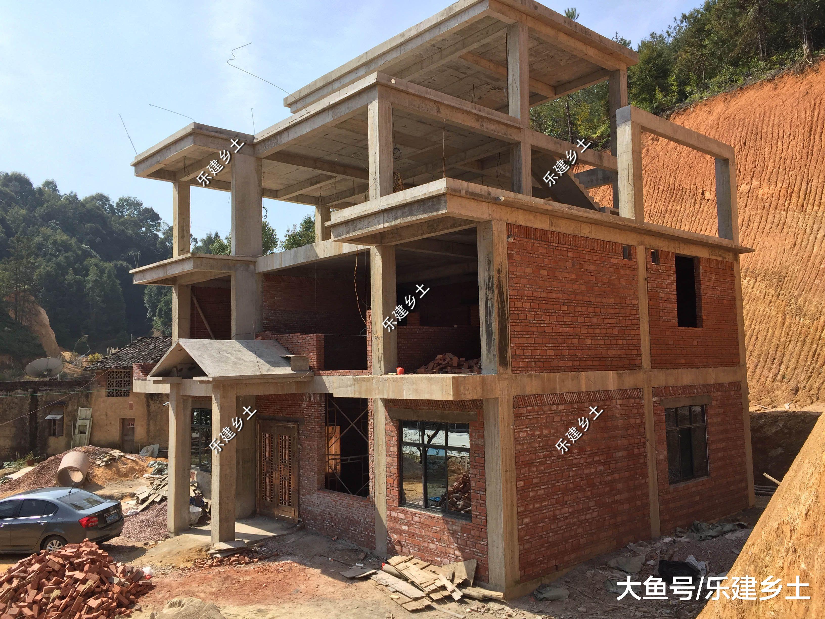 广东省平远县黄宅定制设计，四层中式徽派风格