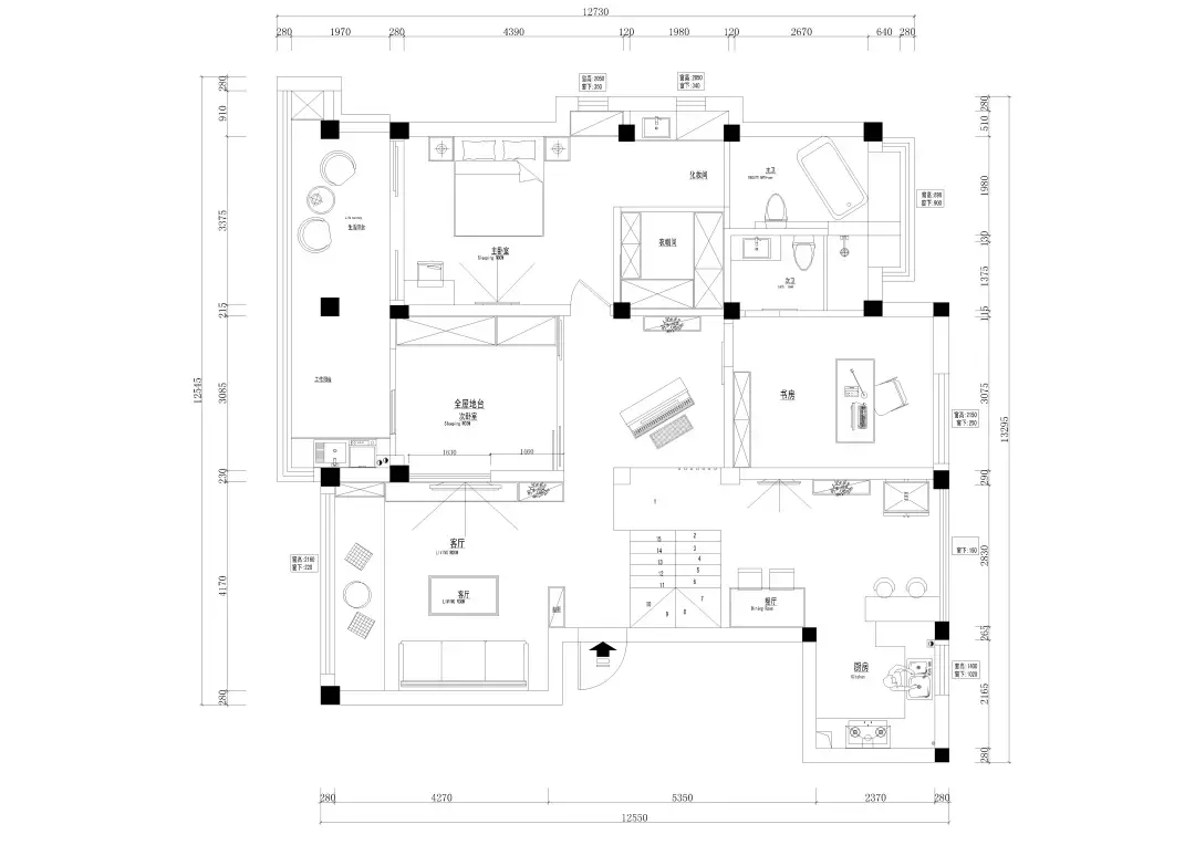 147平的現代風復式大宅，樓上的大露臺可真讓人羨慕