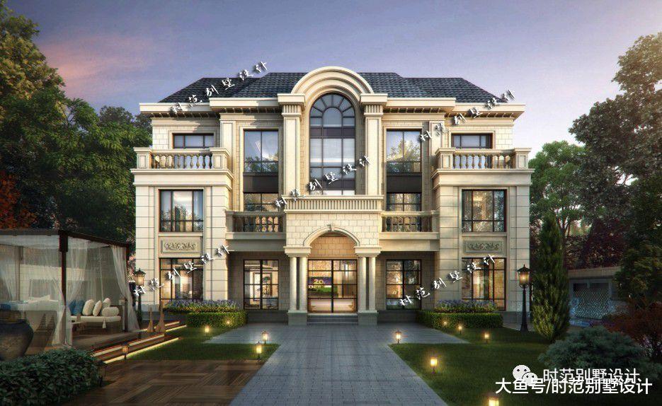 带影视厅，书房，电梯的三层复式别墅，9室3厅适合农村自建