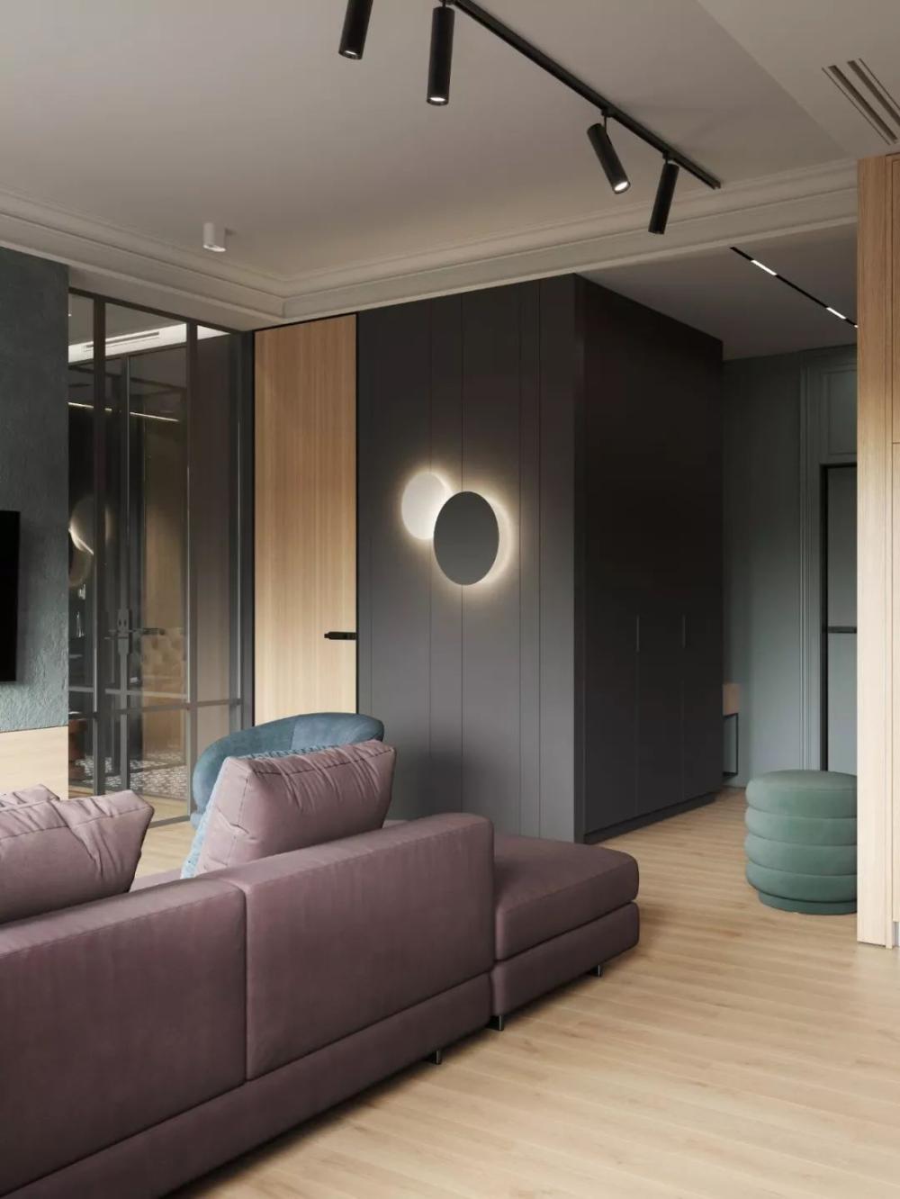 61平的小戶型公寓，把電視背景墻改成這樣，寬敞了好多