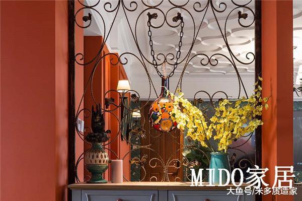 米多家居135㎡混搭风格装修, 东情西韵, 两种腔调造异域风采