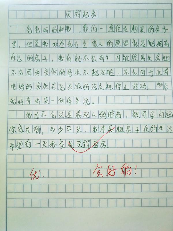 小学生作文《买得起房》引发深思，住建部部长王蒙徽给出标准答案