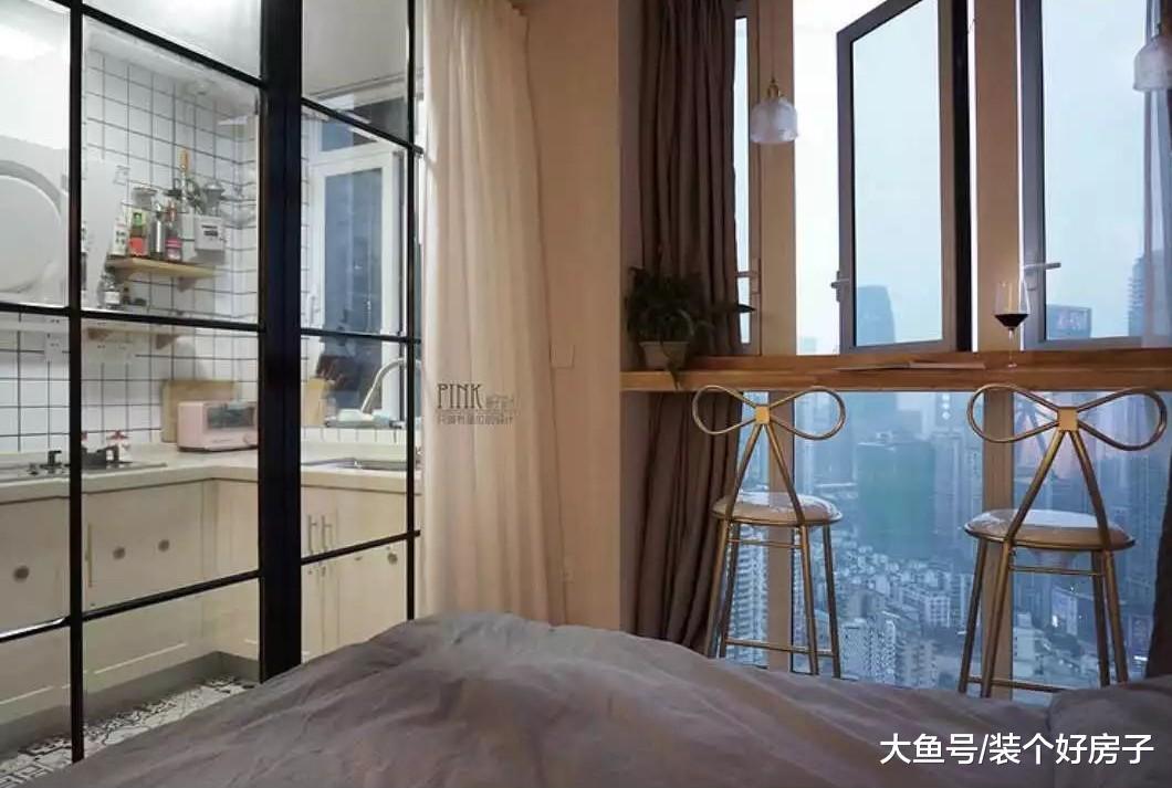 90后小姐姐爆改39㎡单身公寓, 衣柜里藏客卧, 亲戚朋友再也不用睡沙发了!