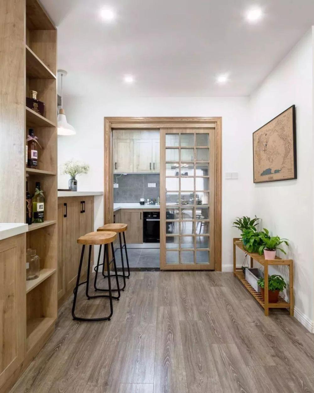 現代簡約三居室裝修，原來用簡約實木家具也能讓家很有氣場！