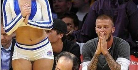 NBA赛场5大雷人瞬间，抠鼻子防守上镜，贝克汉姆偷瞄美女！