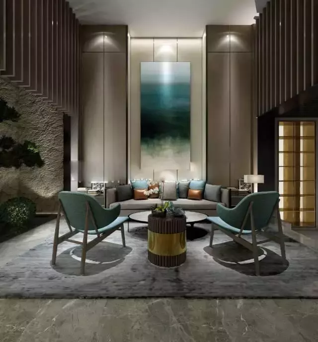 自建别墅准备装修, 看到新中式沙发背景墙的一幕, 原来可以这么美!