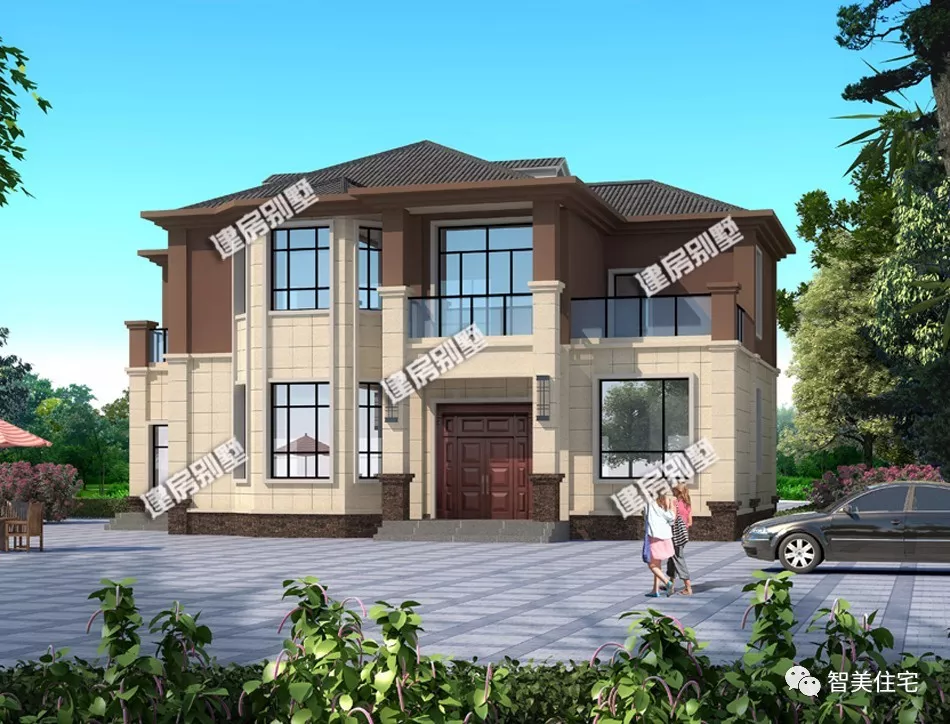 大宅基地上建两层别墅，2款中式和欧式风格户型，都太合适