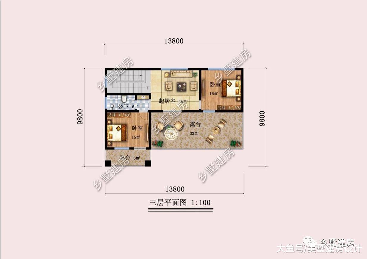 三层漂亮大别墅，在农村建一栋，住起来悠哉悠哉！