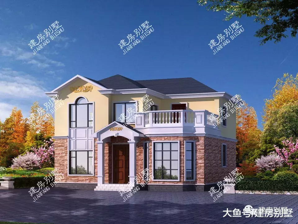 使用多边形窗的两栋自建房，造型都好美，我已经被惊艳到了