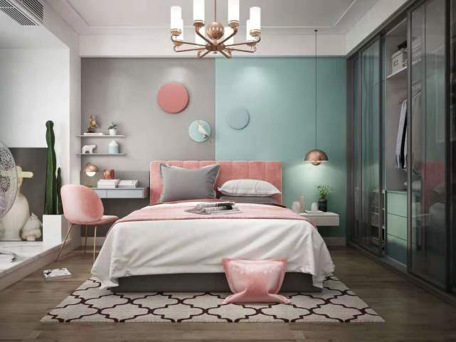 治愈系北欧风卧室装修图，清新中带着温馨，满意度很高！