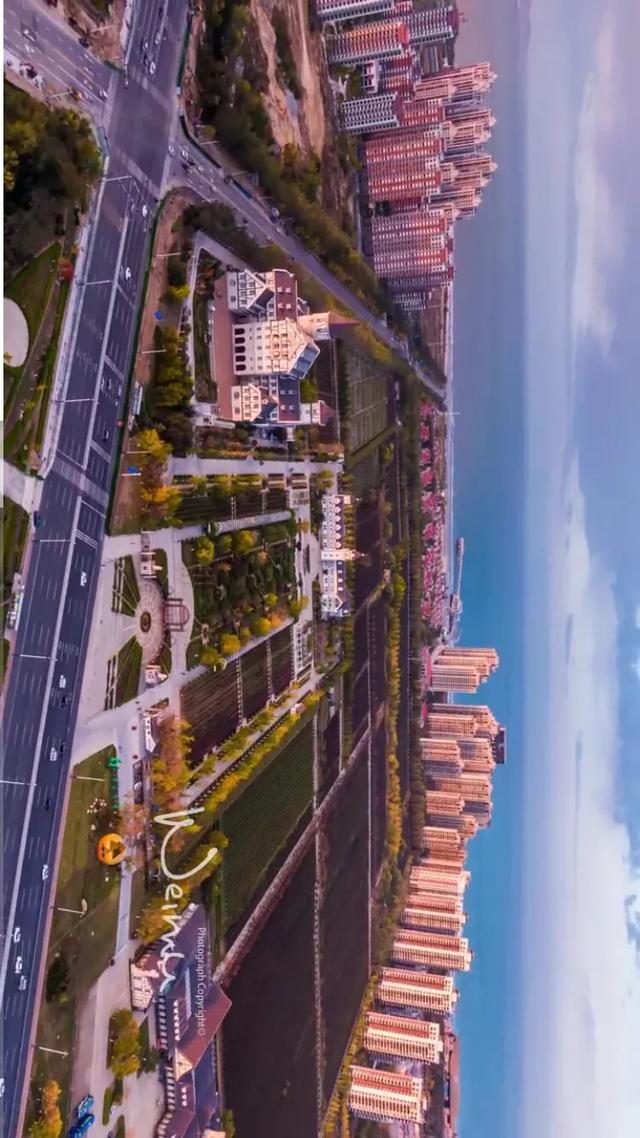 山海烟台—白天景观