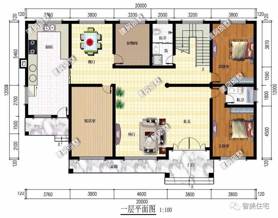 大宅基地上建两层别墅，2款中式和欧式风格户型，都太合适