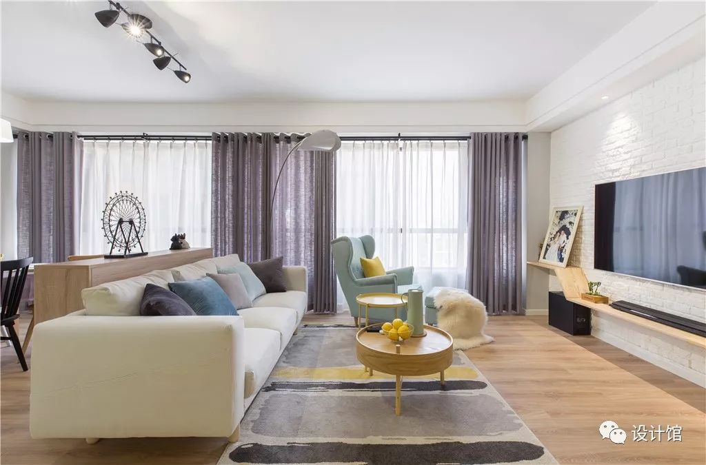 97㎡现代北欧，简单装修+精致软装，营造出暖心的环境